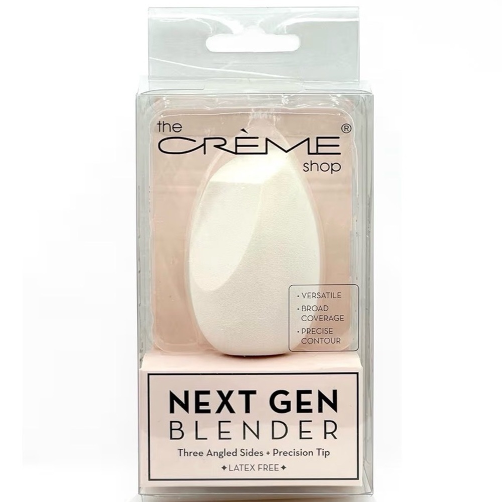 The Crème Shop Next Gen Blender – Tri-Cut‎ Makeup Sponge (White)